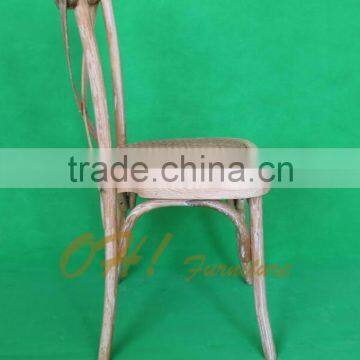 Modern Wooden Rattan Seat Cushion Wood Dining Chair photo-3