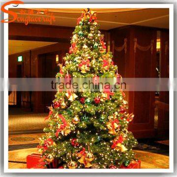 2015 New Product Xmas Tree Needle Pine Tree Fiber Optic Decorative Plastic Mini Christmas Trees for Home Decoration photo-2