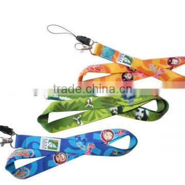 Top quality CMYK sublimation badge holder lanyard