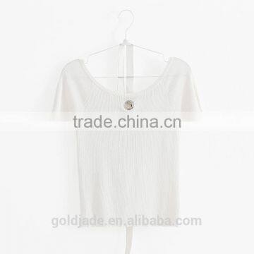 2016 Fashinable Sexy Turtle Neck Knitting Short Sleeves Shirt for Girls photo-6