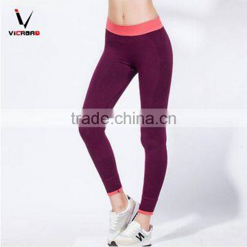 Sublimation Black Grey Color Blank Seamless Cheap Skin Tight Fitness Wear Yoga Pants photo-3