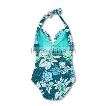 Kids Swimwear Flower Design One Piece Girl Swimsuit 2017 photo-2
