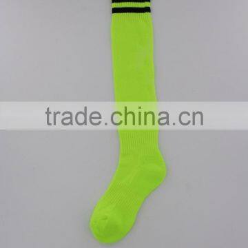 Green Strip Knee High Soccer Socks Men photo-4