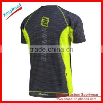 Kroad Wholesale 100% Polyester Coolmax Breathable Sublimation Custom Dry Fit Running t Shirts photo-2