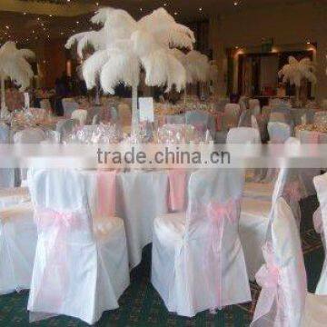 Elegant ostrich feather wedding table centerpieces