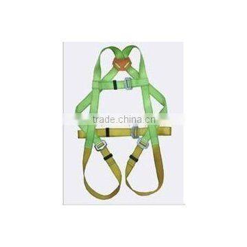 double shoulder safety belt /polyester whole-waist safety belt /full body safety belt/red,blue,yellow