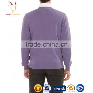Hand Knitted Pullover Fashion Blended Knitting Men Sweater photo-3