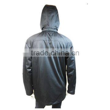 2014 2015 New Design Mens Full Length Leather Coat photo-3