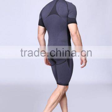 Seamless Mens Gym Compression Bodybuilding T-shirt and Seamless Tights photo-2