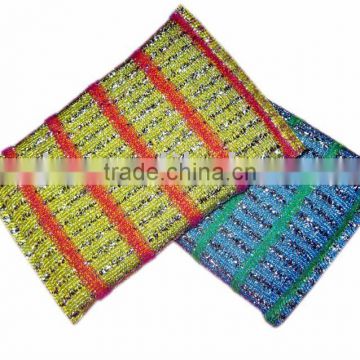 Jacquard cleaning scouring pad