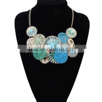 Zinc Alloy Necklace With 2lnch Extender Chain Flower New Design Fashion Jewelry Necklace photo-2