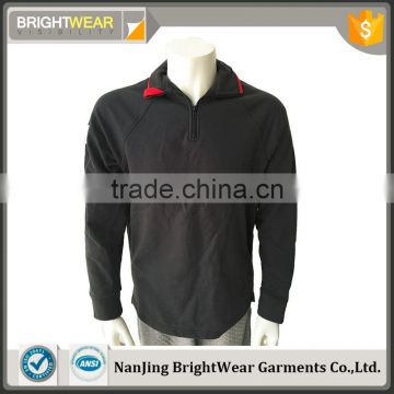 Men's long sleeve pullover sweatshirt with 60% cotton 40%polyester fleece fabric