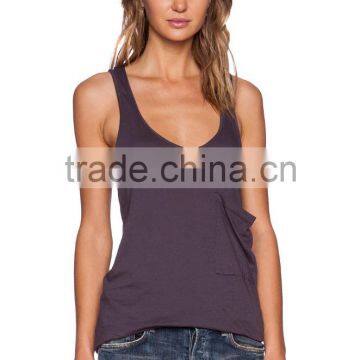 chest pocket tank tops light weight