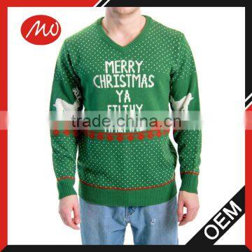 wholesale cheap model cartoon knit ugly light color christmas pullover sweater designs 3d pictures for adult