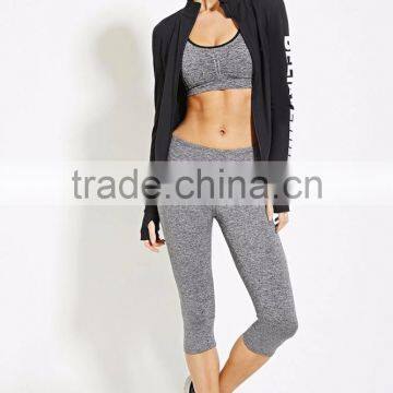Guangzhou Shandao Factory Manufacture Cheap Wholesale 95% Cotton 5% Spandex Women's 3/4 Gym Pants photo-5