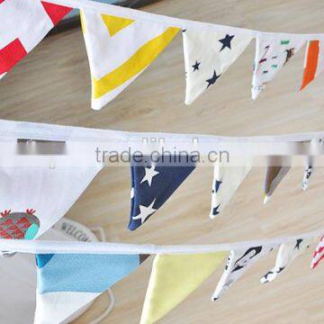 Hot Selling High Quality Fabric Home Decoration Bunting Flag/pennant photo-4