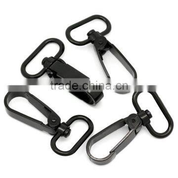 Lobster Swivel Clasps For Key Ring Black 5.4x3.3cm,10PCs,Customize