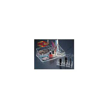 Promotion Cosmetic Counter Clear Acrylic POP Displays In supermarket