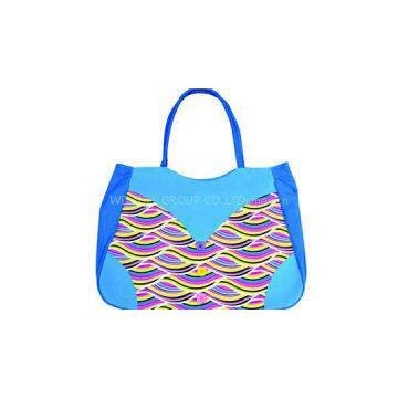 Embossed PVC Leather Beach Bag, Shopping Bag,Tote Bag, With Bottom Decoration