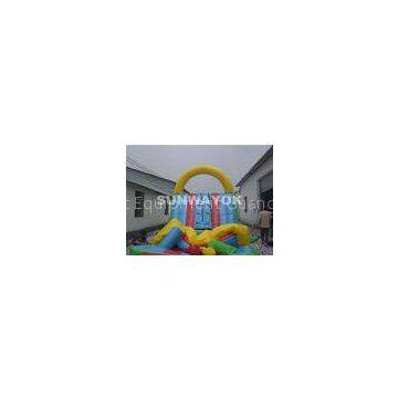 Huge Flame retardant Inflatable Obstacle Course fireproof plato TM For Kids