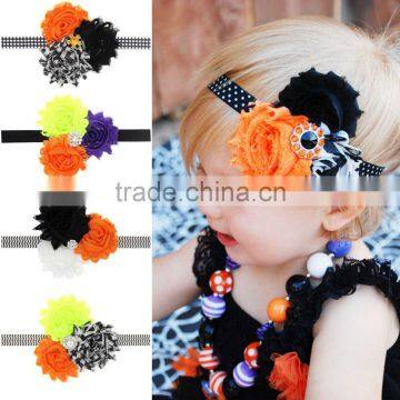 Halloween children hand ring Sun Flower Rhinestone Hair elastic headband Halloween holiday ornaments