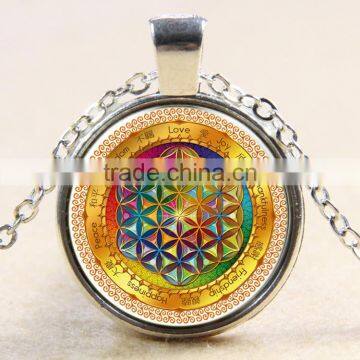 XP-TGN-LT-113 2017 New Design Tree Life Diy Image Dome Cabochon Antique Time Gem Necklace For Gift