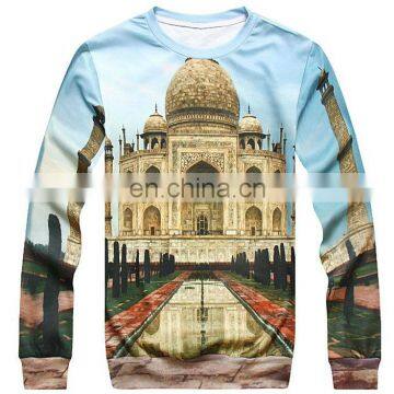 Custom made in china sublimated t shirt, men long sleeves collar t-shirt