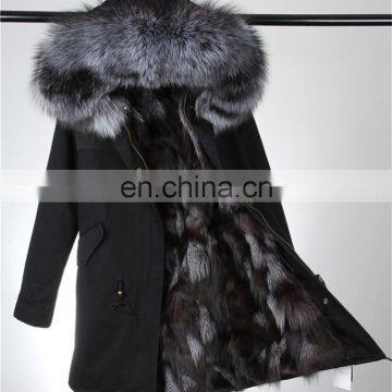 Top Selling Women Winter Real Fur Hood Down Parka winter jacket