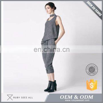 Ladies Dress Casual Grey Pants Summer Long Sports Pants