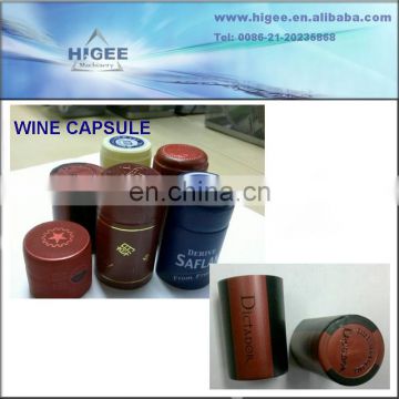 PVC heat shrinkable film Wine capsule,Red Glass Wine Bottles Capsule