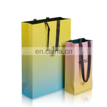 good price Custom made ribbon handle cigarette shopping luxury paper bag