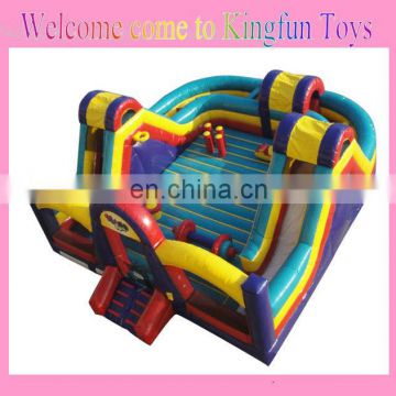 Sliding way inflataable bounce obstacle course toys