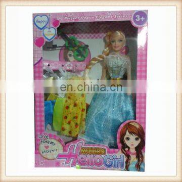 11' Plastic party beauty toy dress girl doll