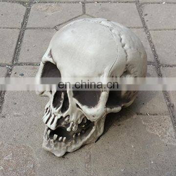 Halloween Skull, Halloween Skull Bones Life Size Realistic Skull With Broken Teeth Haunted House Escape Horror Props Decorations
