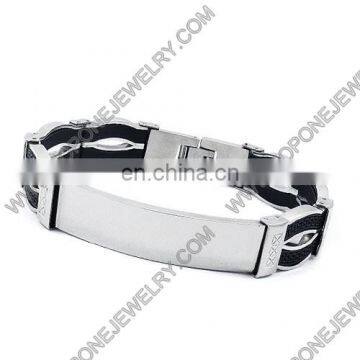 wholesale latest unique design bracelet stainless steel jewelry engravable bracelet