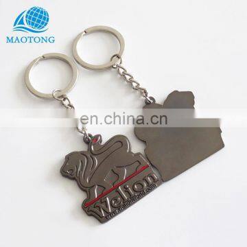 Wholesale Antique Black Nickle Metal Blank Key Chain Custom Made Cheap High End Metal Keychain Metal Keyring photo-2