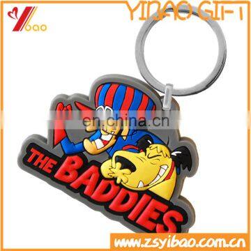 Soft pvc,PVC Material and cheap custom fashion keychain Type promotional keychain