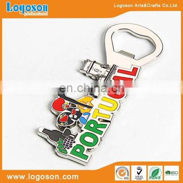 Popular keychain bottle opener wholesale custom Portugal cock magnetic bottle opener