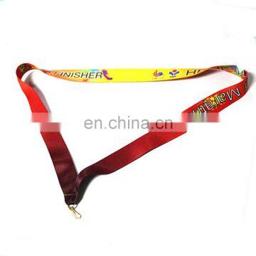 custom design logo medal ribbon with polyester for sport