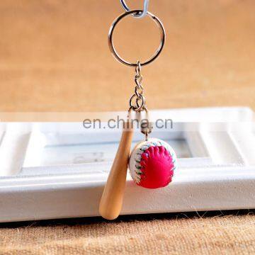Custom Key Holder Ball Baseball Key Chain Keyring 3d Mini Baseball Keychain for Sport Professional Gifts photo-3