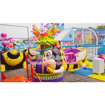 Zhongshan Rotating Kids Rides Mini Honey Bee for Sale 8 Seat Honey Bee, Can Control, up and Down Rotate, Kiddie Rieds photo-4