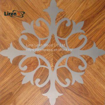 wood metal steel brass inlay parquet flooring