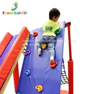 Kids Indoor Playground Equipment Climbing Fram With Sliding Toys photo-4