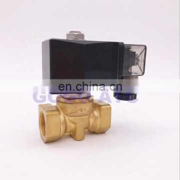 GOGO Normally Close 2 Way Compact Pilot Water Brass Solenoid Valve 1/4 3/8 1/2 inch 20bar Orifice 10mm 220V AC PXC-D16011 NBR