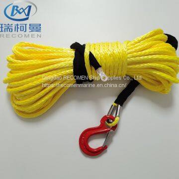 Recomen 10 mm winch synthetic ropes with high-end uhmwpe material 12000lb