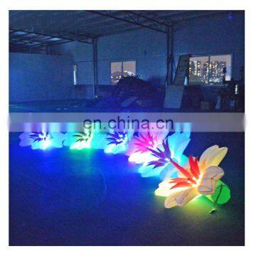 Colorful LED Inflatable Flower Chain Wedding Flower Stage Decoration For Sale photo-3