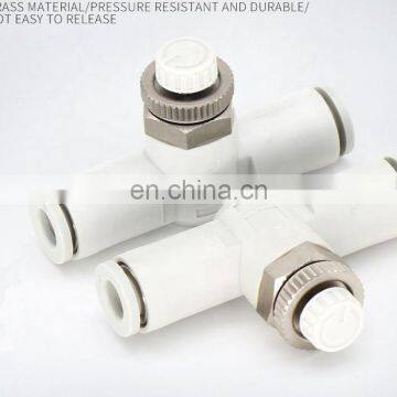 SMC Type Pipe Throttle Valve Rotary Air Fitting Connector AS1001F-06 photo-2