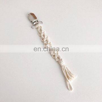Wholesale Custom Crochet Rope Baby Pacifier Clip Chain photo-5