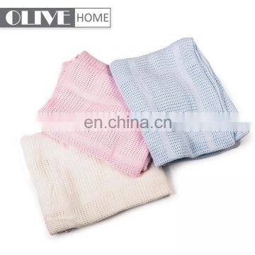 Low Price Cotton Knit Baby Air-conditioner Soft Knitted Throw Muslin Swaddle Blankets Bamboo Blanket for Kids photo-5