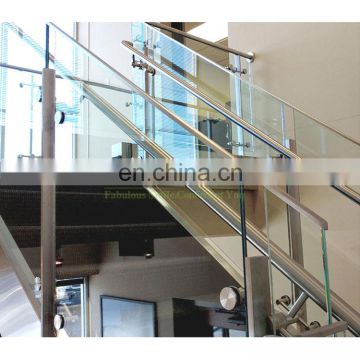 Foshan Factory Terrace Glass Balustrade Stainless Steel 304 316 Balcony Glass Railing Post Prices